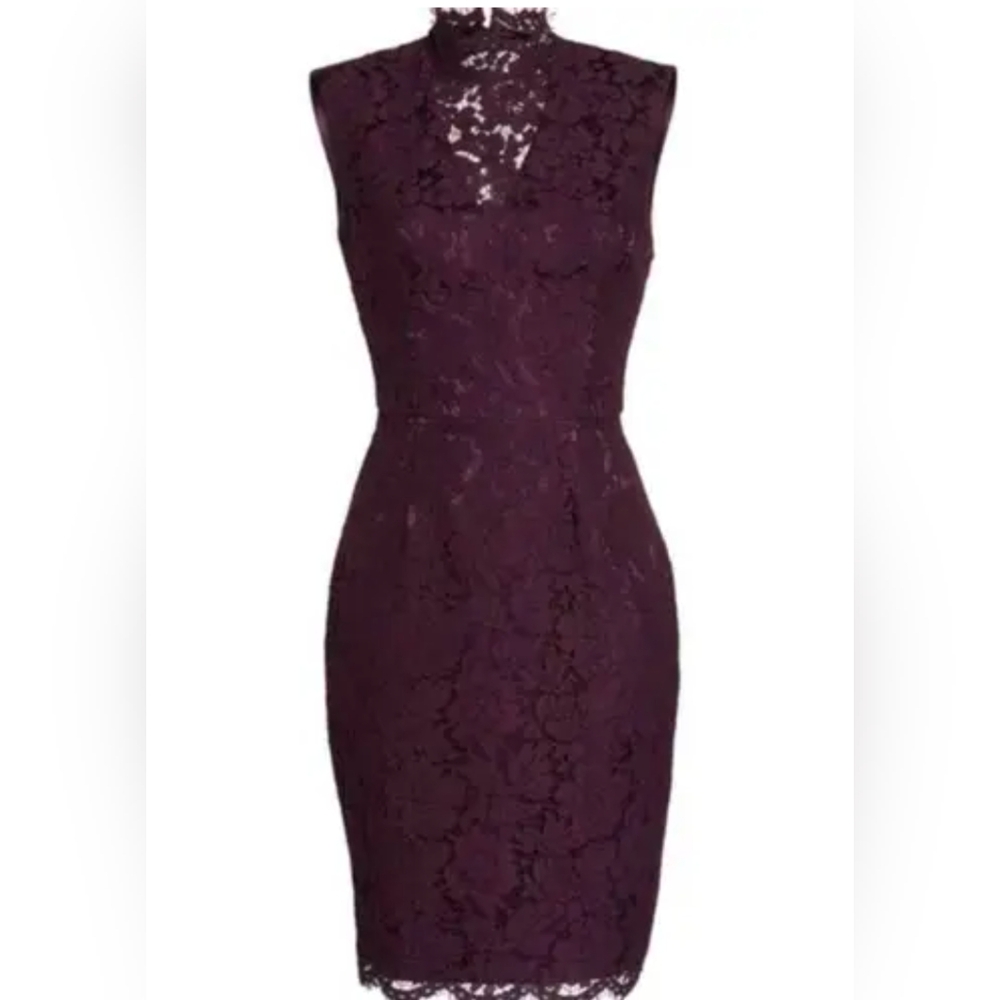 Vince Camuto deep Burgundy Lace Dress size 4